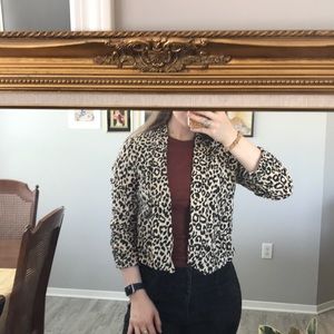 Cheetah Print Blazer